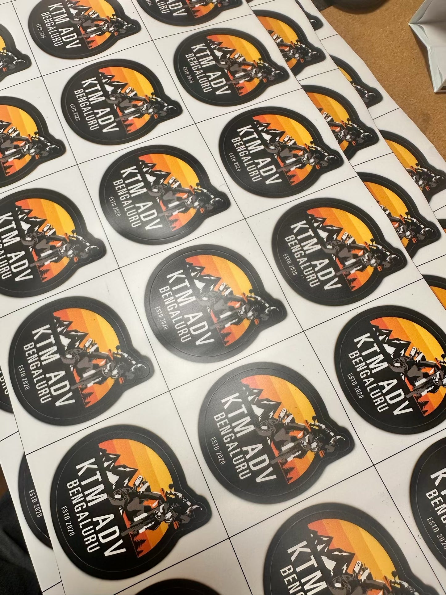 KTM Adv Bangalore Group Stickers (set of 5)