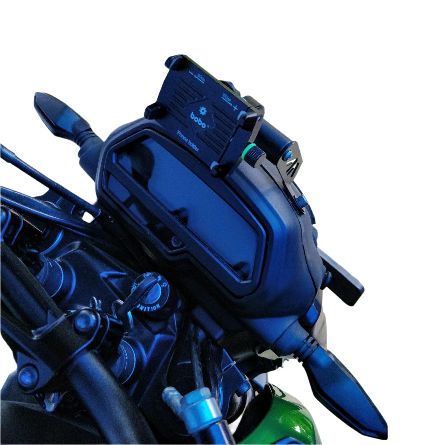 Bajaj Dominar Smartphone mount holder ( For bigger windshields ) - Motourenn