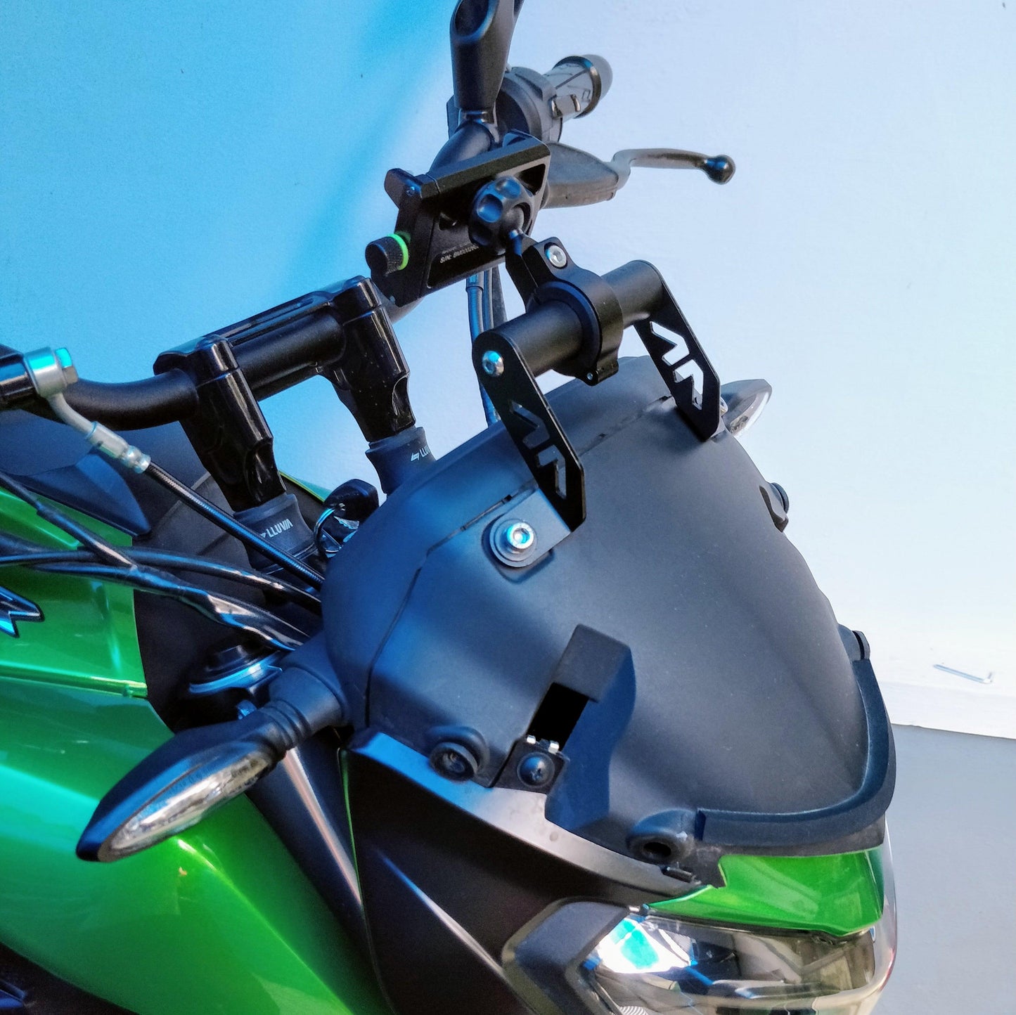 Bajaj Dominar Smartphone mount holder ( For bigger windshields ) - Motourenn