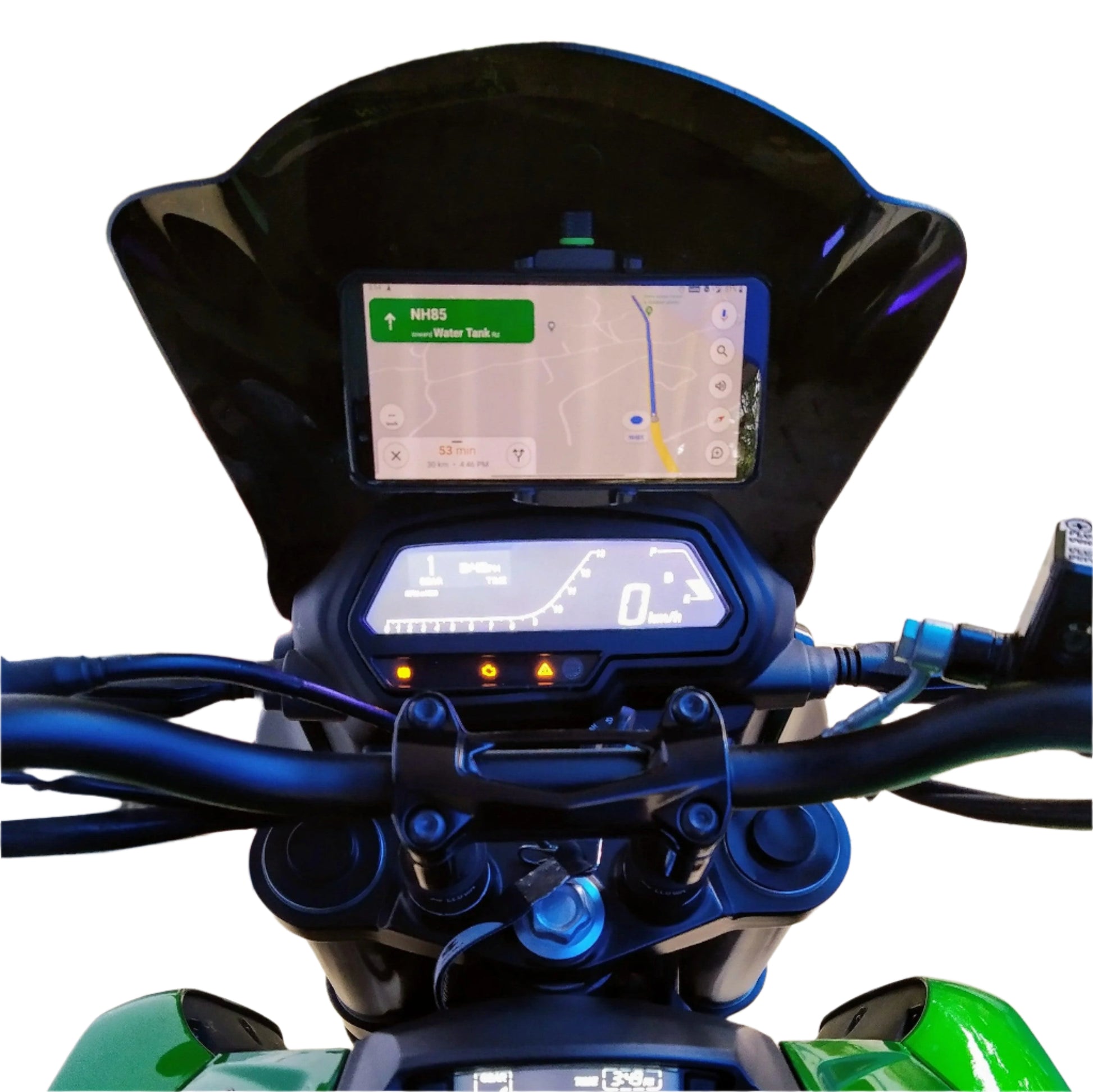 Bajaj Dominar Smartphone mount holder ( For bigger windshields ) - Motourenn